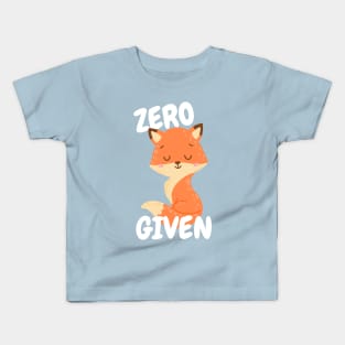 Zero Fox Given Kids T-Shirt